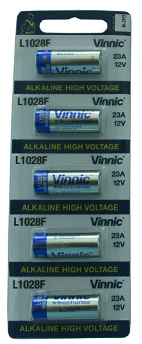 Blister 5 Pilas 23A Alcalina 12V L1028b Vinnic