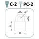 CANDADO SEGURIDAD C2/ PC2