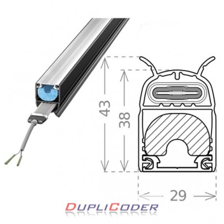 BANDA SEGURIDAD RESISTIVA MINILIP COMPLETA 38 MM. R8K2