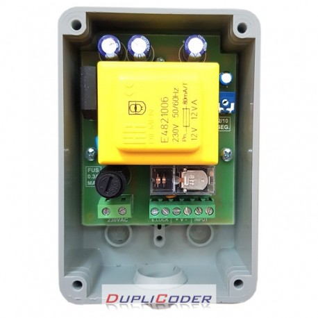 FUENTE TEMPORIZADA CONIX PARA ELECTROCERRADURA 230 VAC.