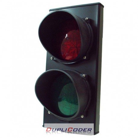 SEMAFORO LED 2 COLORES, ROJO-VERDE FIJO 24 V.