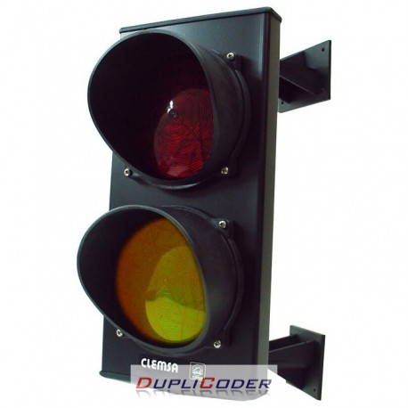SEMAFORO CLEMSA SF444 LED 2 COLORES ROJO-AMBAR FIJO DE 230 V.
