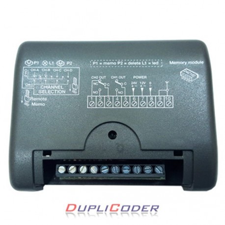 RECEPTOR CARDIN RQM486200-RB2 DE 12/24 V. 2 CANALES