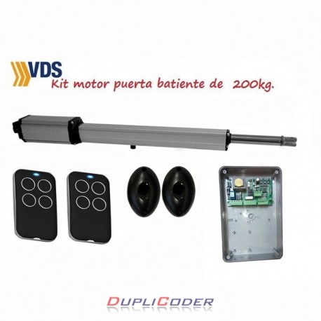 KIT 1 MOTOR VDS LINEAR11 230V. ELECTROMECANICO PARA PUERTA BATIENTE
