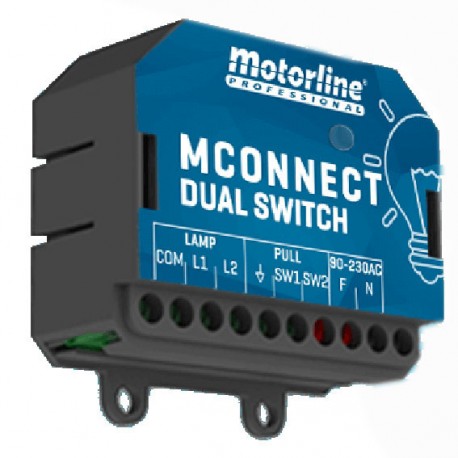 MODULO WIFI MOTORLINE MCONNECT DUAL SWITCH PARA CONTROL DE LA ILUMINACION