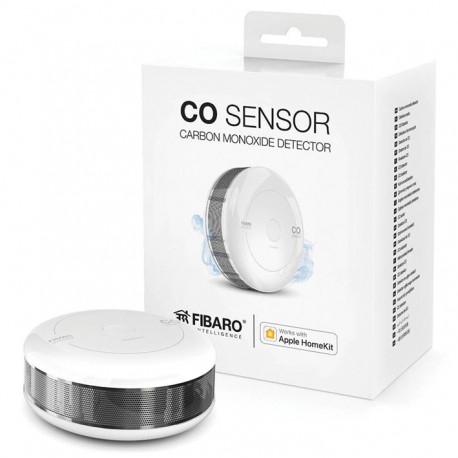 SENSOR FIBARO "CO SENSOR" DETECTOR DE MONOXIDO DE CARBONO COMPATIBLE CON DISPOSITIVOS "Z-WAVE"