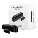 SENSOR MAGNETICO FIBARO / NICE "DOOR WINDOW SENSOR-2" CON SENSOR DE TEMPERATURA INCORPORADO COLOR NEGRO