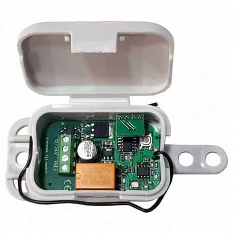 RECEPTOR PCCOPY 1 CANAL 12/24 VAC/DC. 433,92 MHz CODIGO EVOLUTIVO SISTEMA KEELOG CON CODIGO INSTALADOR PARA CONTROL DE ACCESOS