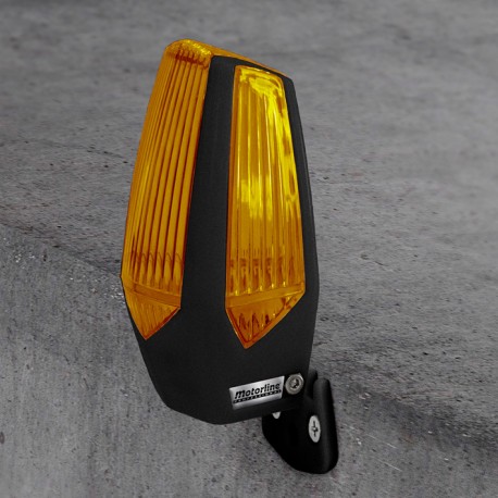 LAMPARA DESTELLO DE LED MOTORLINE NARANJA 12/24 V./230 V.