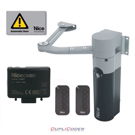 KIT 1 MOTOR NICE WALKY1024 24 VDC. PUERTA PEATONAL 1,8 Mtrs: